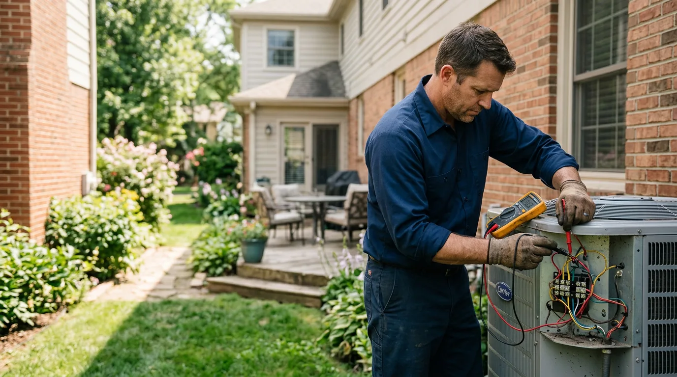 HVAC technician working near Clarendon, PA